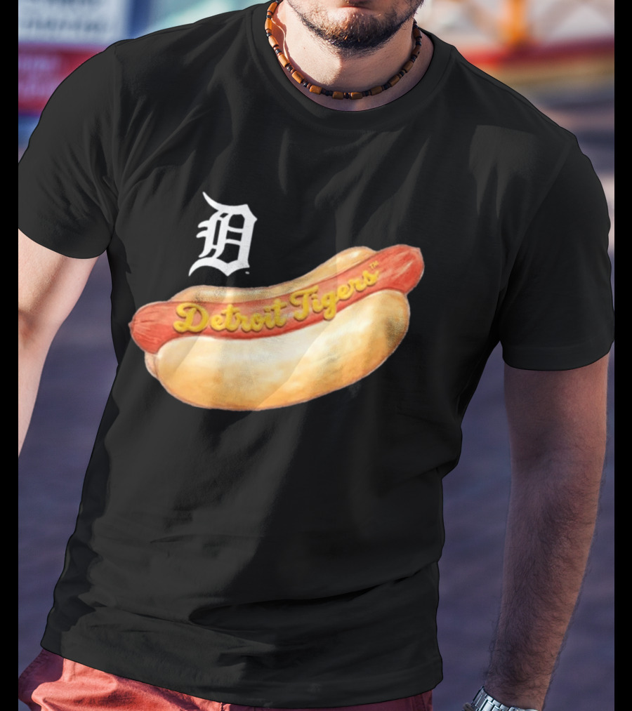 Detroit Tigers Youth Tiny Turnip Hot Dog T-Shirt