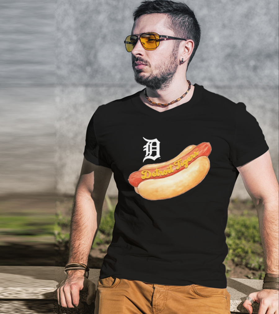 Detroit Tigers Youth Tiny Turnip Hot Dog T-Shirt
