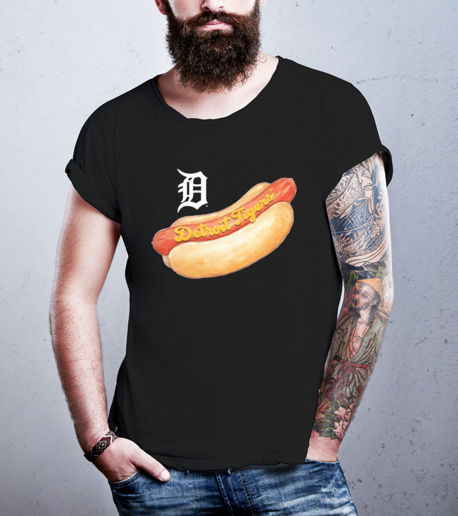 Detroit Tigers Youth Tiny Turnip Hot Dog T-Shirt