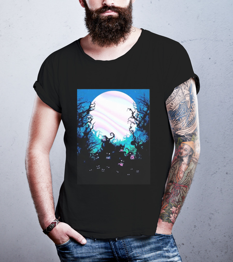 Gallows Orchestra Of Wolves Collection Full Moon Enchanted Forest Creatures T-Shirt