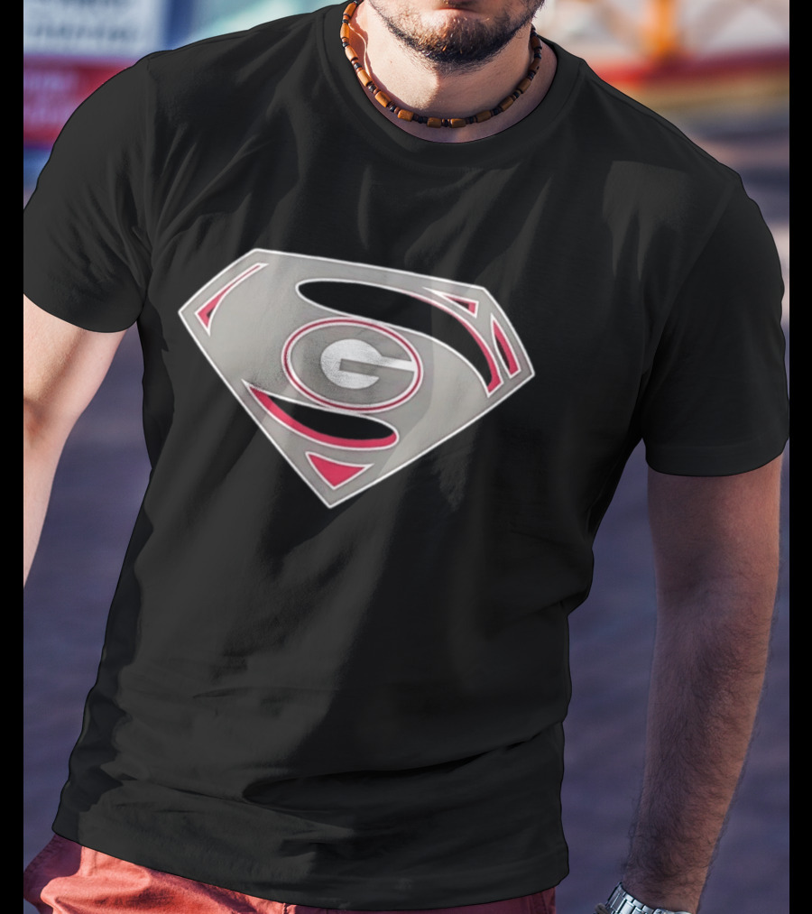 Georgia Bulldogs Superman UGA College Football G T-Shirt