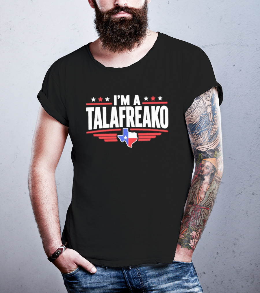 I'm A Talafreako Texas Map Stars Red White Blue T-Shirt