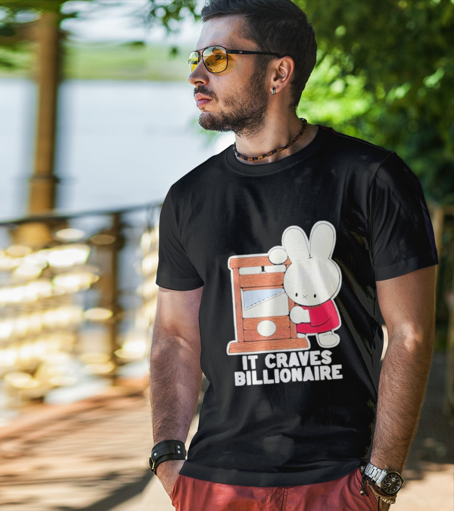 Villionaire Rabbit It Craves Billionaire Guillotine Red T-Shirt