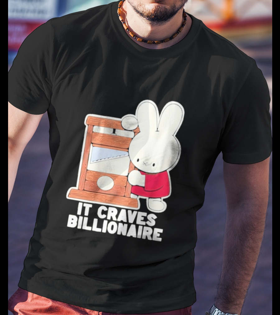 Villionaire Rabbit It Craves Billionaire Guillotine Red T-Shirt
