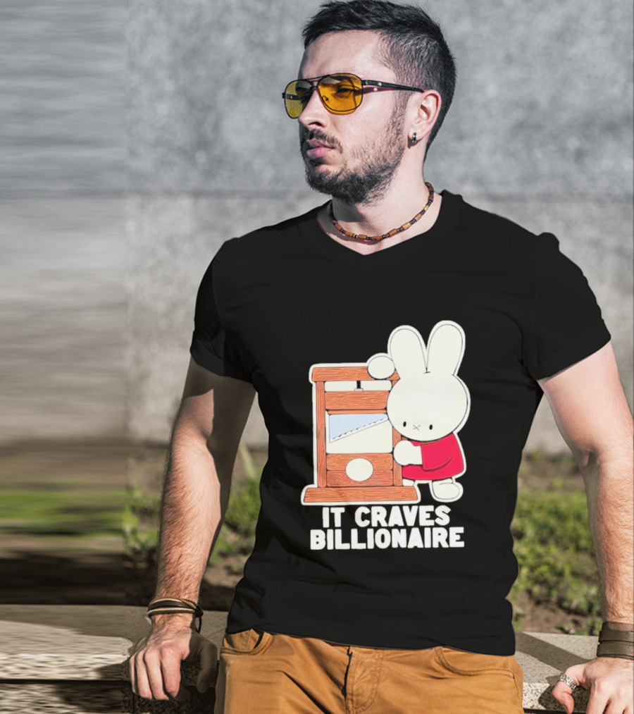 Villionaire Rabbit It Craves Billionaire Guillotine Red T-Shirt