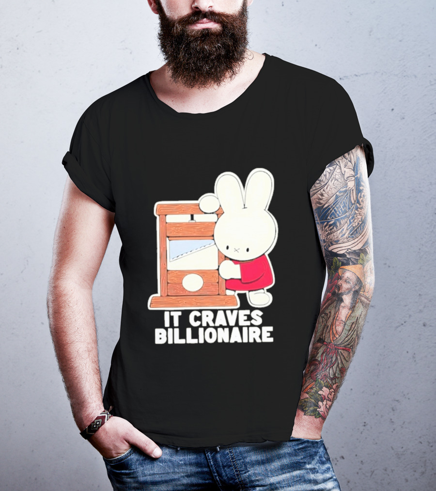 Villionaire Rabbit It Craves Billionaire Guillotine Red T-Shirt