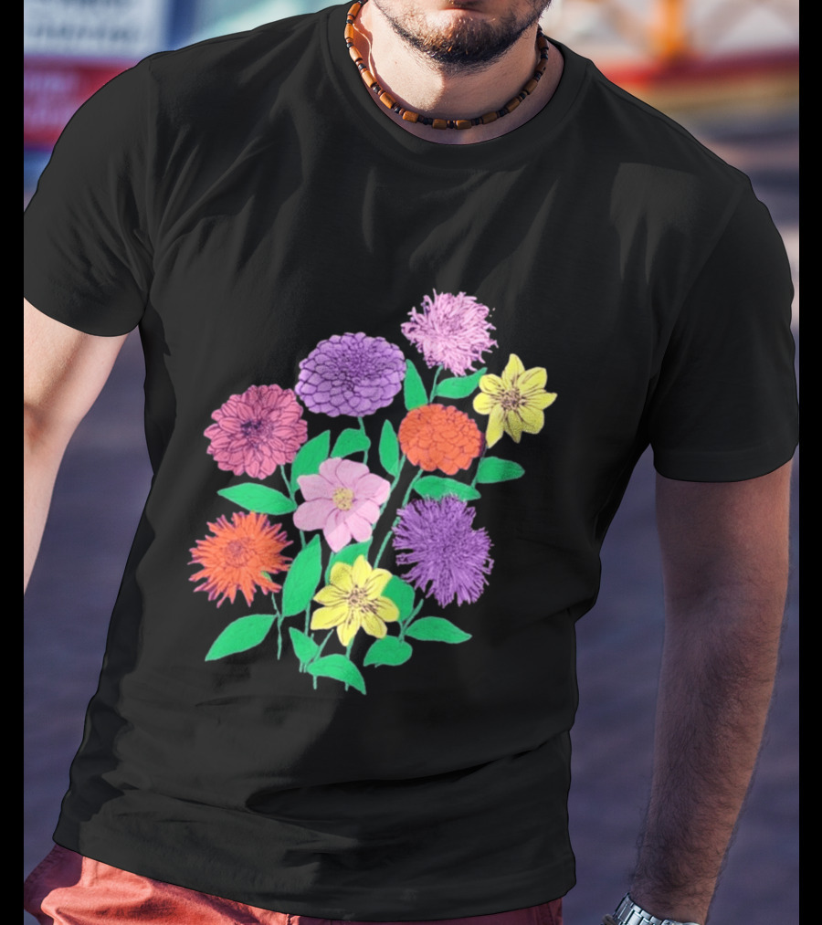 Jane Colby Colorful Floral Arrangement T-Shirt