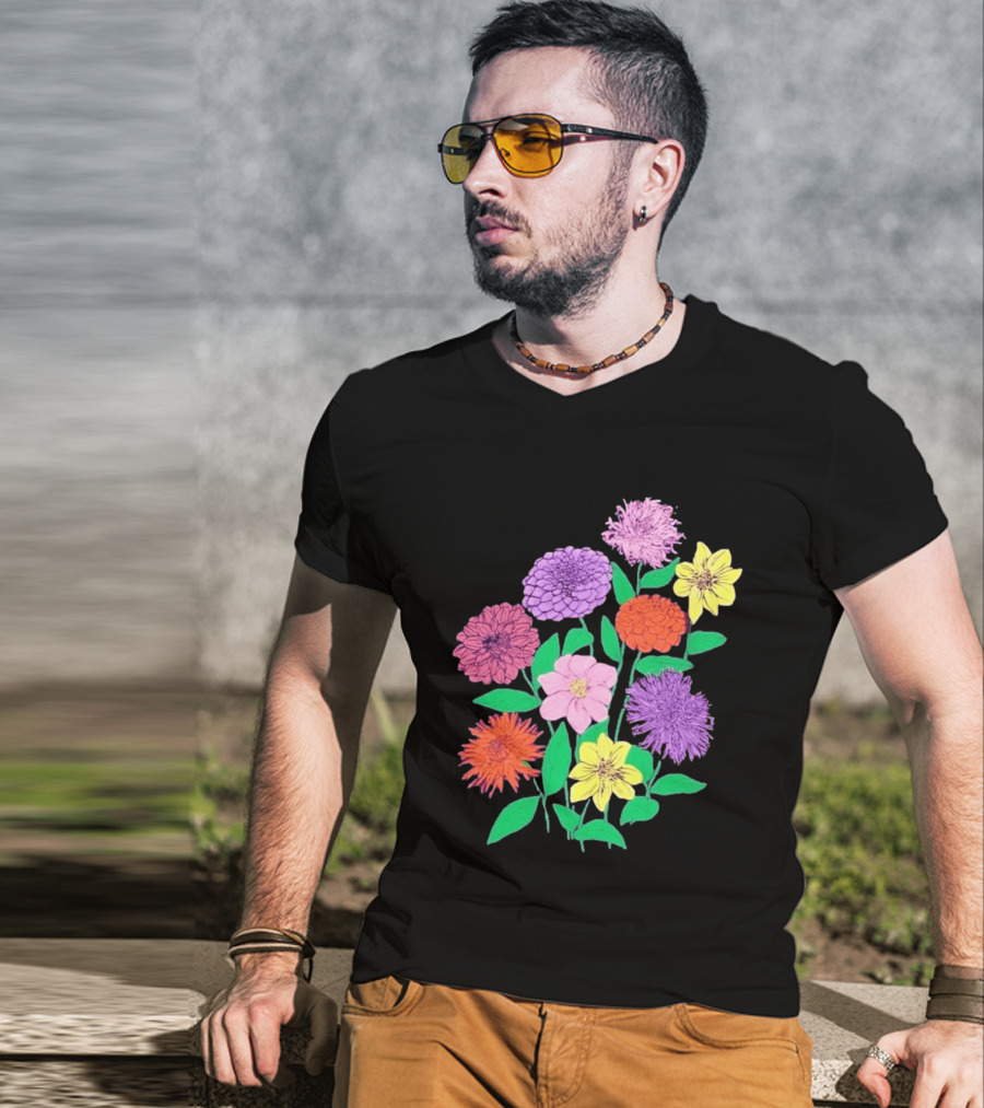 Jane Colby Colorful Floral Arrangement T-Shirt