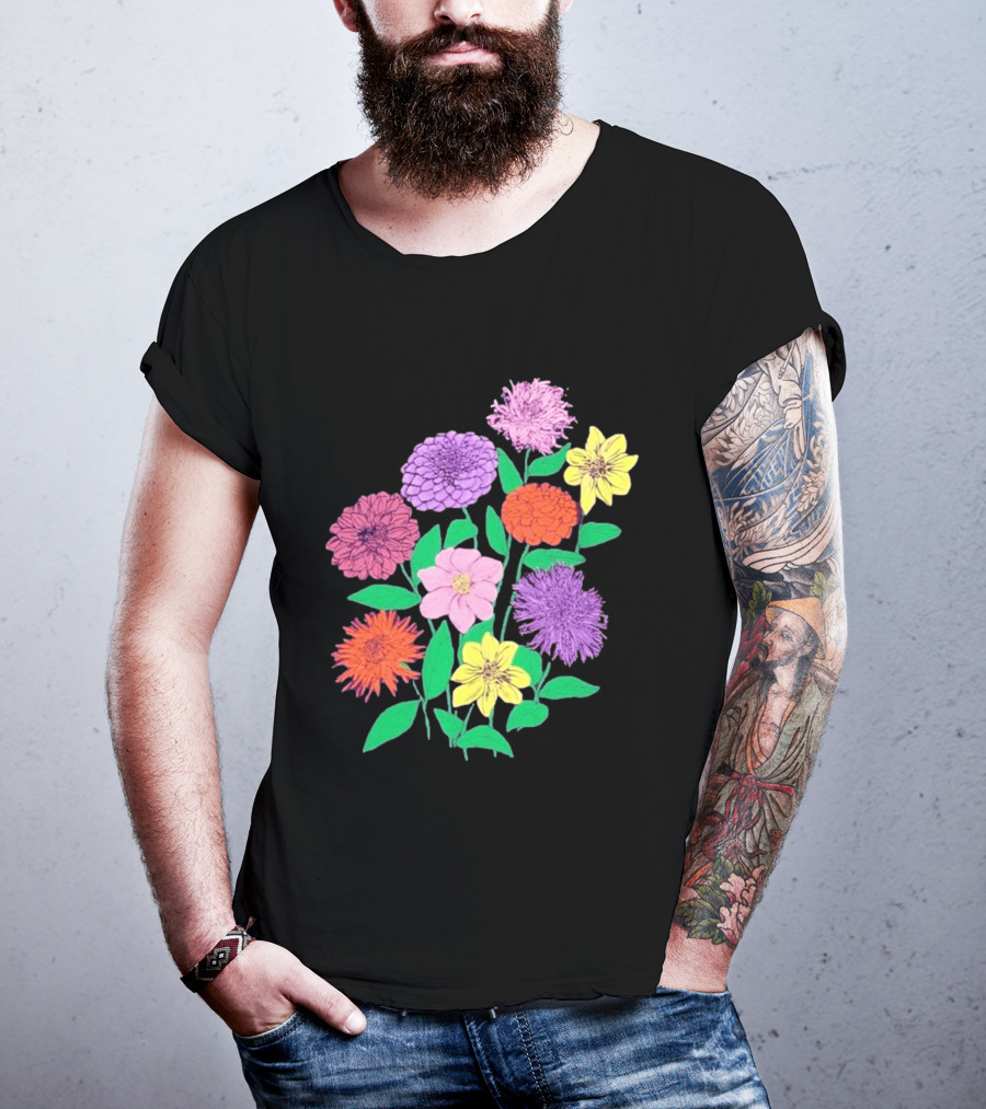 Jane Colby Colorful Floral Arrangement T-Shirt