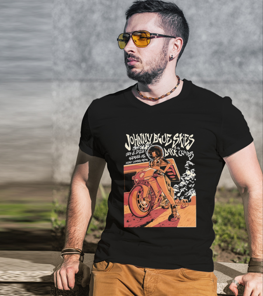 Johnny Blue Skies And The Dark Clouds Glendale AZ September 8 2026 Desert Diamond Arena Event T-Shirt