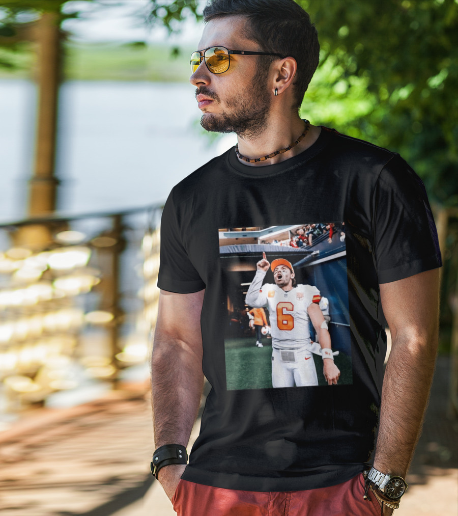 Baker Mayfield Tampa Bay Buccaneers NFL Quarterback Action Number 6 T-Shirt