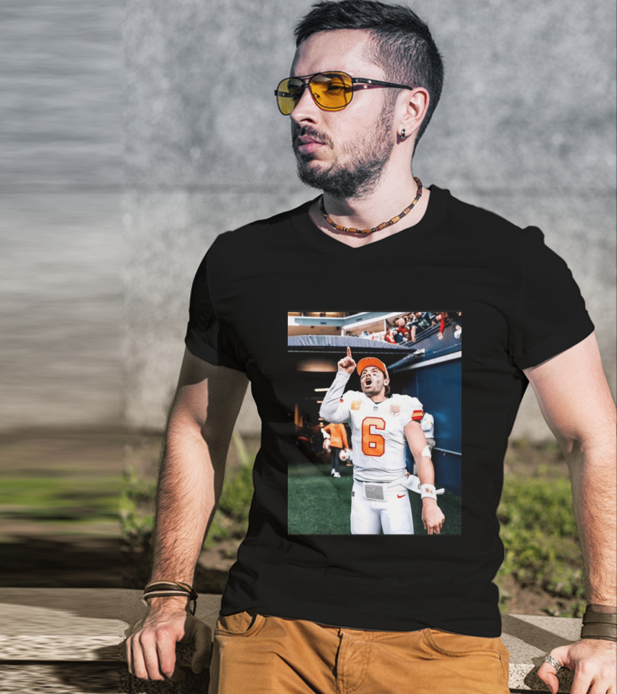 Baker Mayfield Tampa Bay Buccaneers NFL Quarterback Action Number 6 T-Shirt