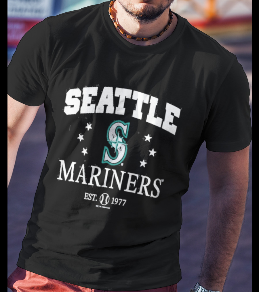 Seattle Mariners Soft As A Grape Youth Pigment Dye Seattle Mariners Est. 1977 T-Shirt