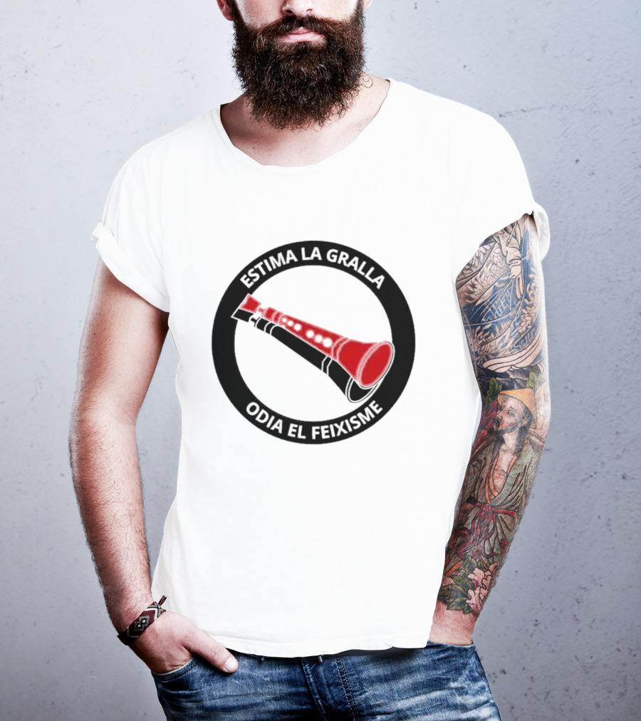 Estima La Gralla Odia El Feixisme Red Gralla T-Shirt