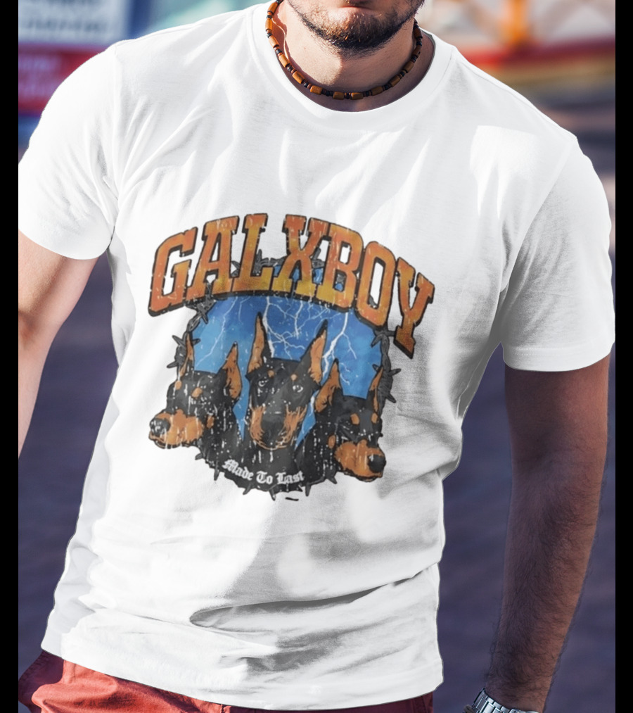GalxBoy Made To Last Doberman Trio Bold Presence T-Shirt