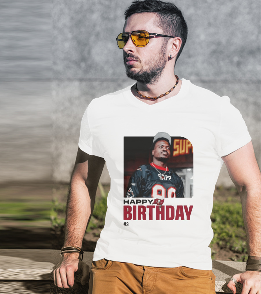 Happy Birthday Rueben Jr. Sapp Jersey #3 Football T-Shirt