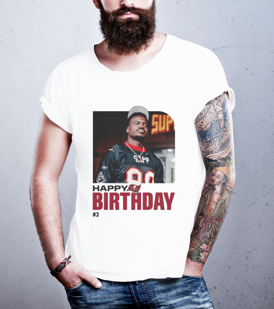 Happy Birthday Rueben Jr. Sapp Jersey #3 Football T-Shirt