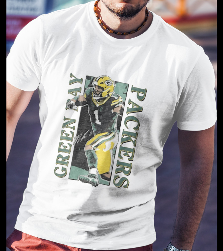 Jordan Love Green Bay Packers Football Jersey T-Shirt