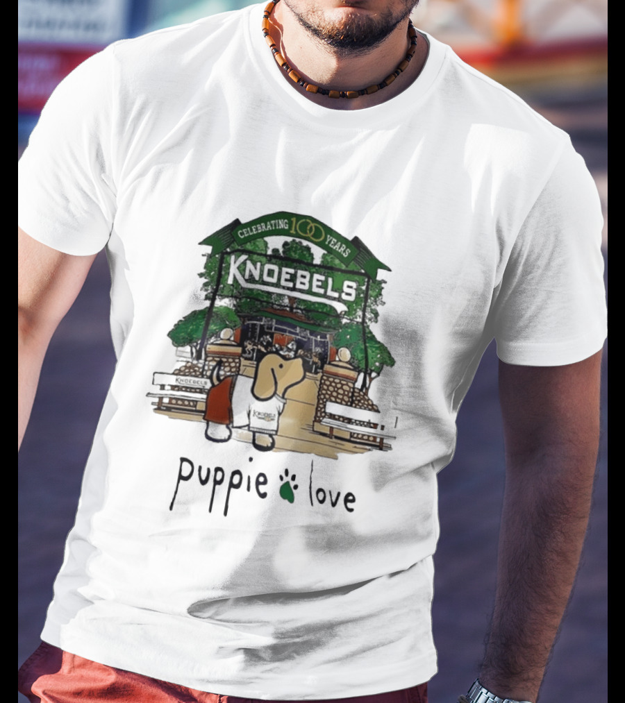 Celebrating 100 Years Knoebels Puppie Love T-Shirt