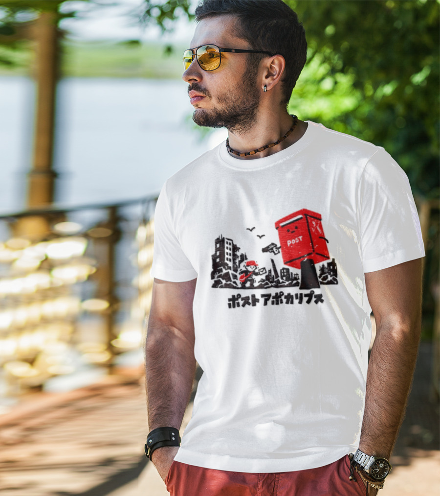 Mailman And Post Box Post Apokaripusu Japan Mail Service T-Shirt