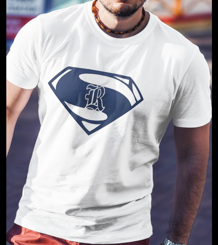 R Shield Emblem Superhero Inspired Crest T-Shirt