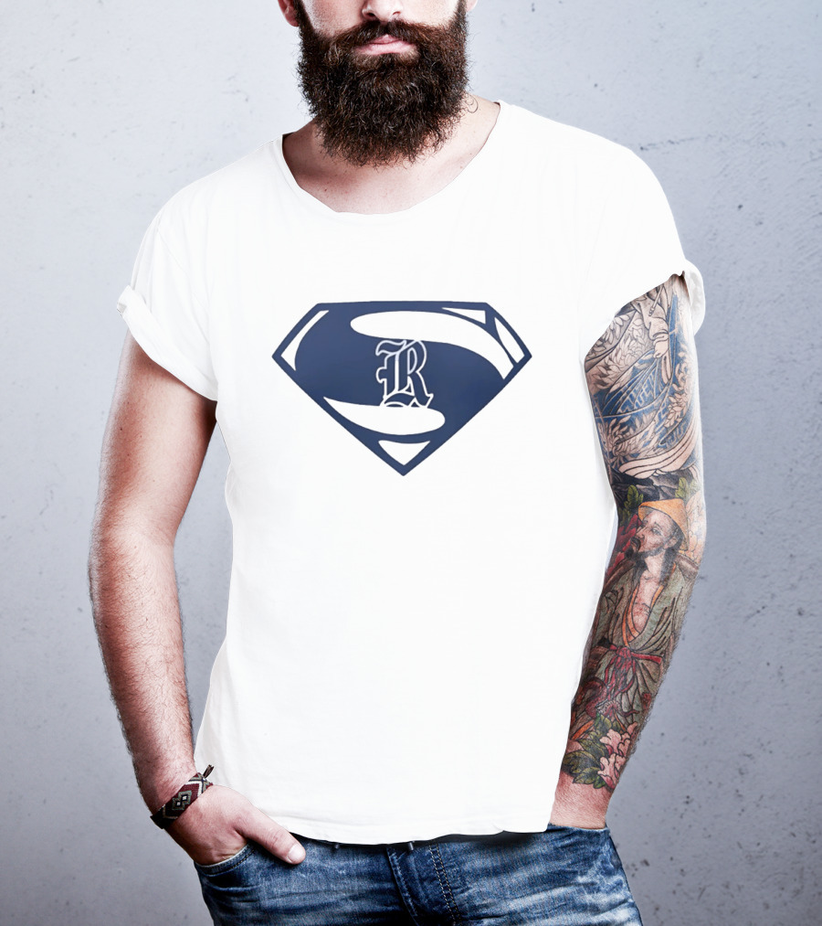 R Shield Emblem Superhero Inspired Crest T-Shirt