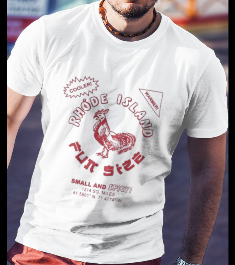 Rhode Island Fun Size Small And Spicy Sriracha Sauce Chicken T-Shirt