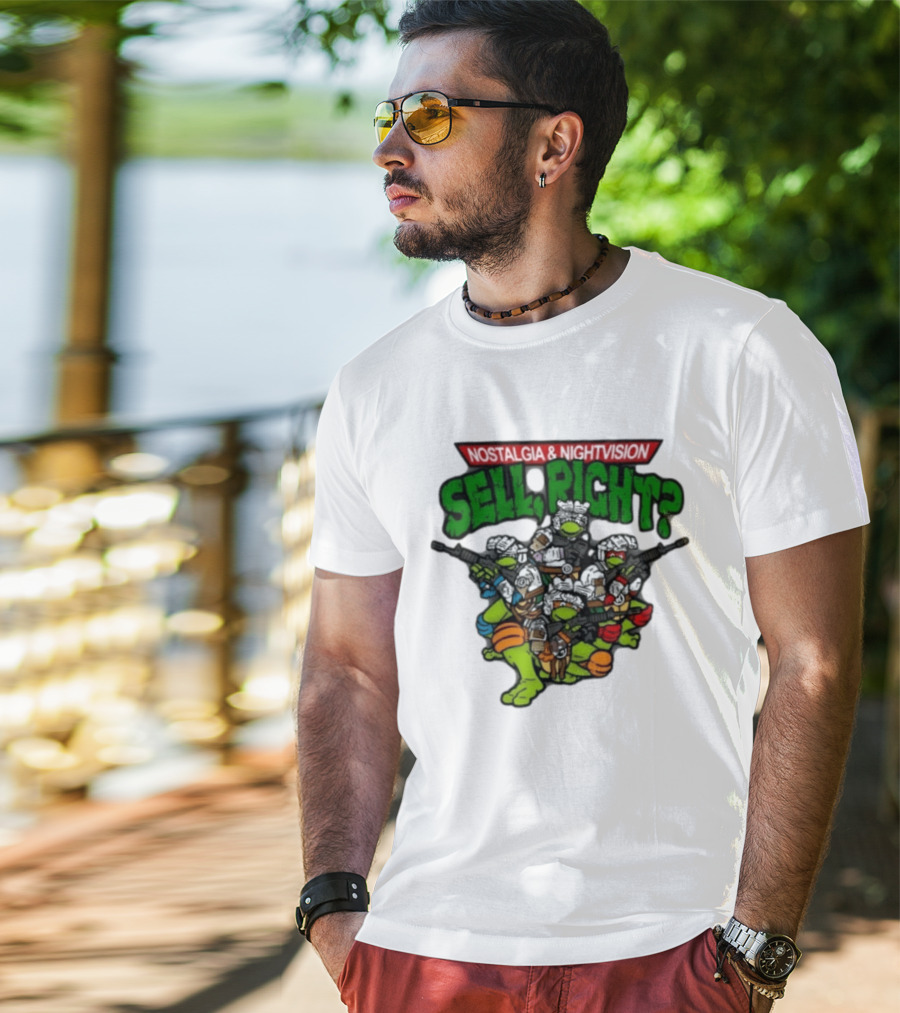 Nostalgia Nightvision TMNT Sell Right T-Shirt