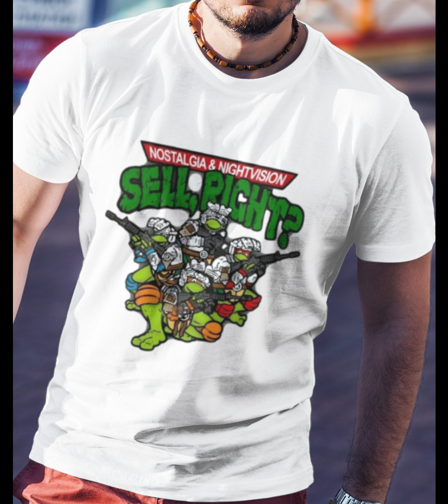 Nostalgia Nightvision TMNT Sell Right T-Shirt