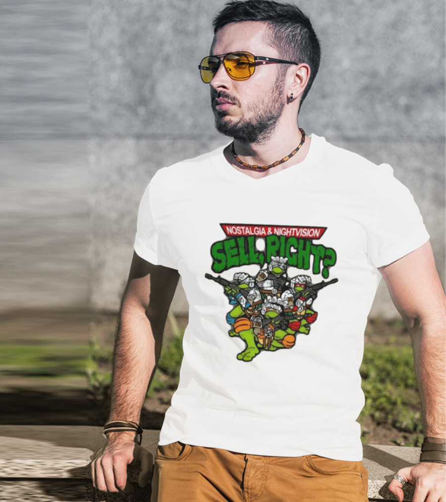 Nostalgia Nightvision TMNT Sell Right T-Shirt