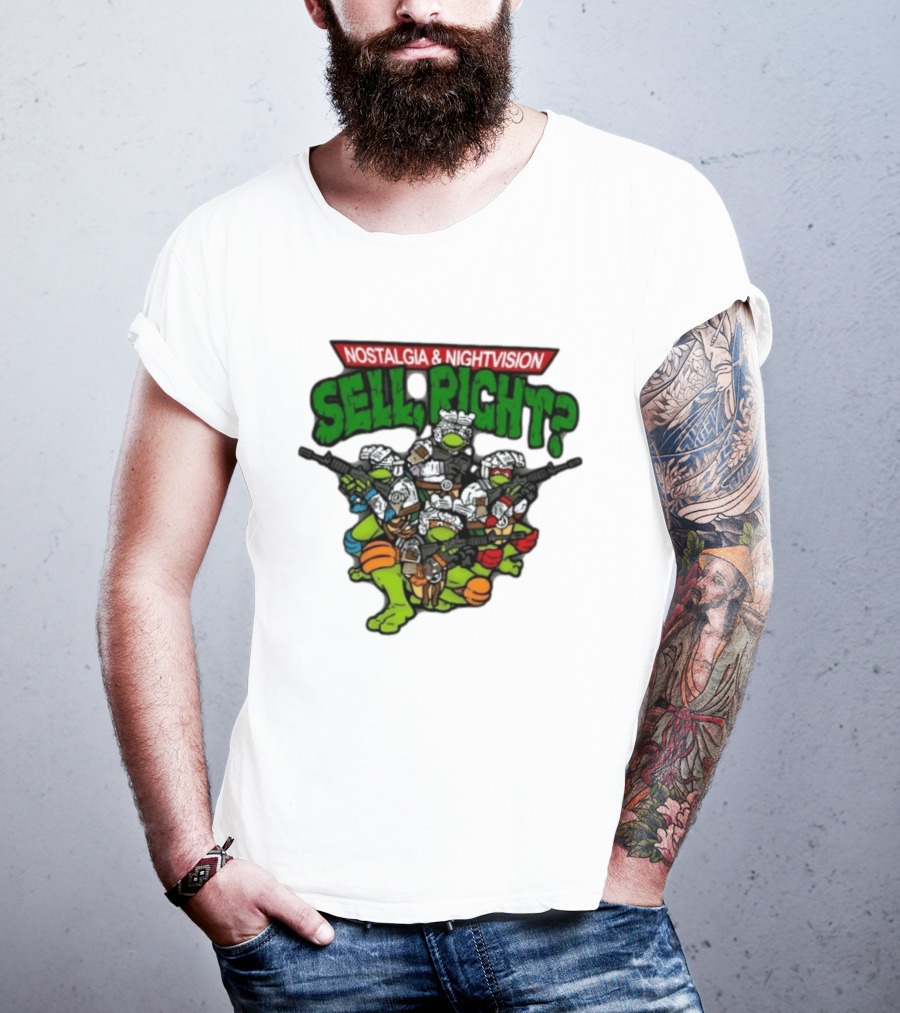 Nostalgia Nightvision TMNT Sell Right T-Shirt