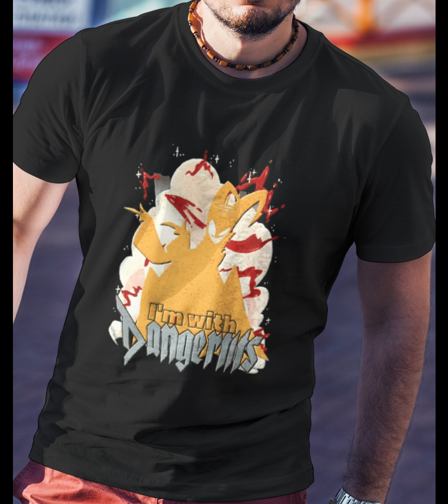Adam Exorcist Hazbin Hotel I'm With Dangerous T-Shirt