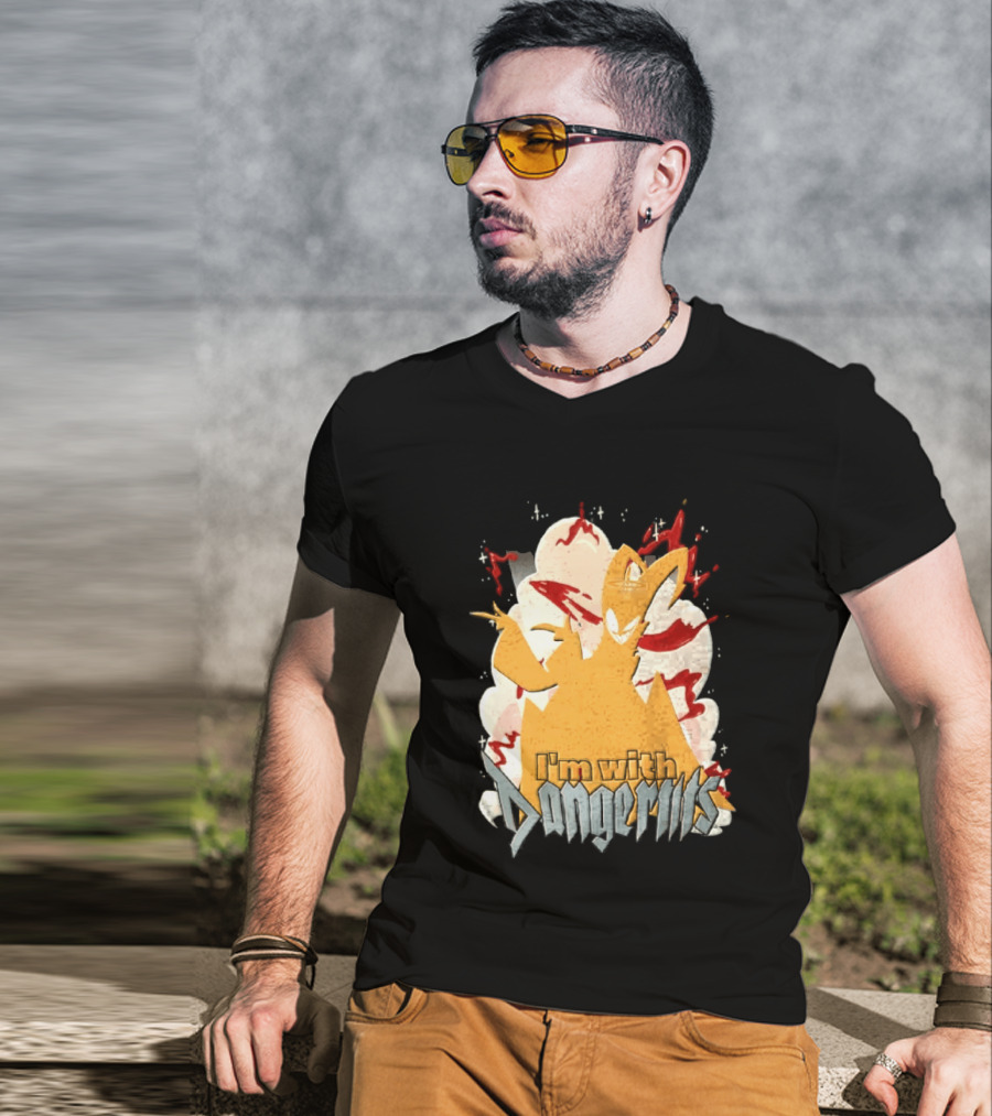 Adam Exorcist Hazbin Hotel I'm With Dangerous T-Shirt