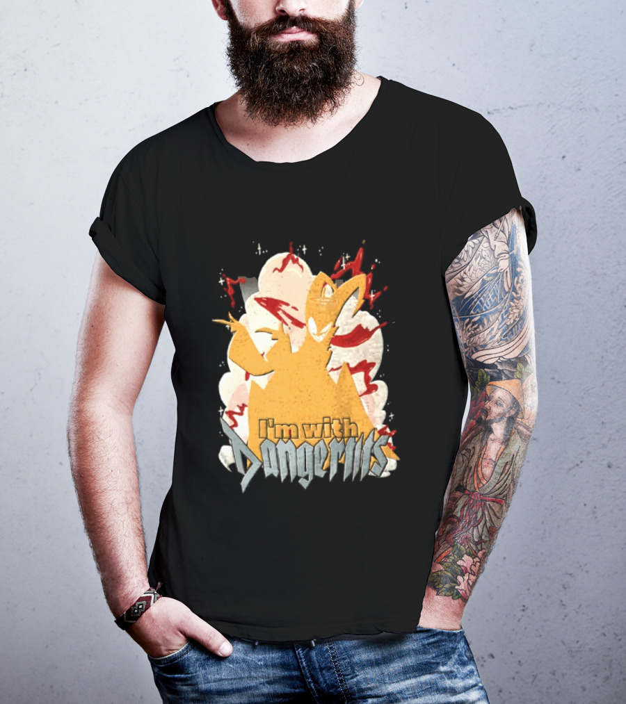 Adam Exorcist Hazbin Hotel I'm With Dangerous T-Shirt