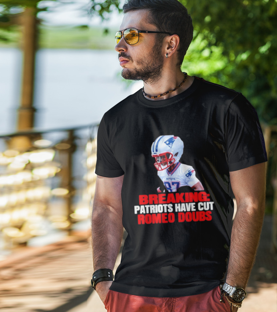 Breaking Patriots Have Cut Romeo Doubs 87 Football News T-Shirt
