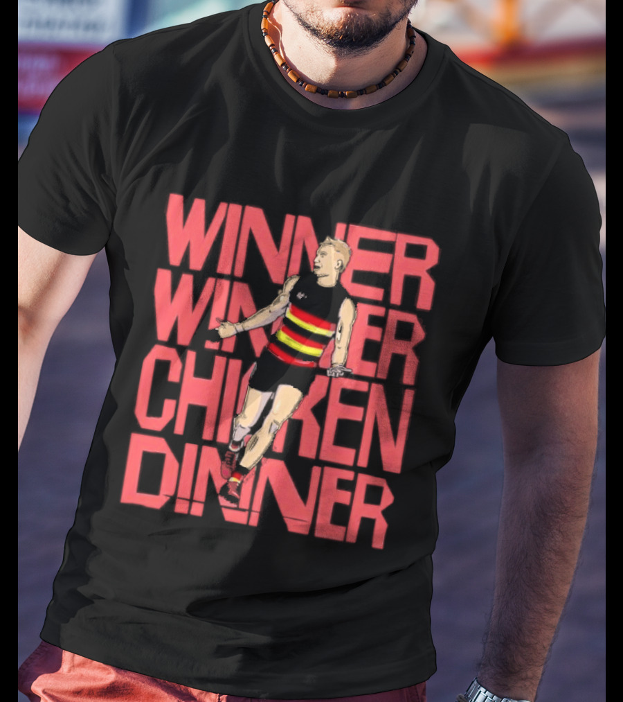 Jordan Dawson Winner Winner Chicken Dinner Adelaide Crows Victory T-Shirt