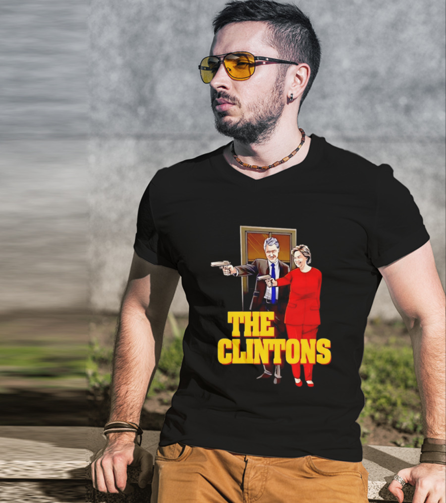 The Clintons Bill And Hillary With Guns T-Shirt