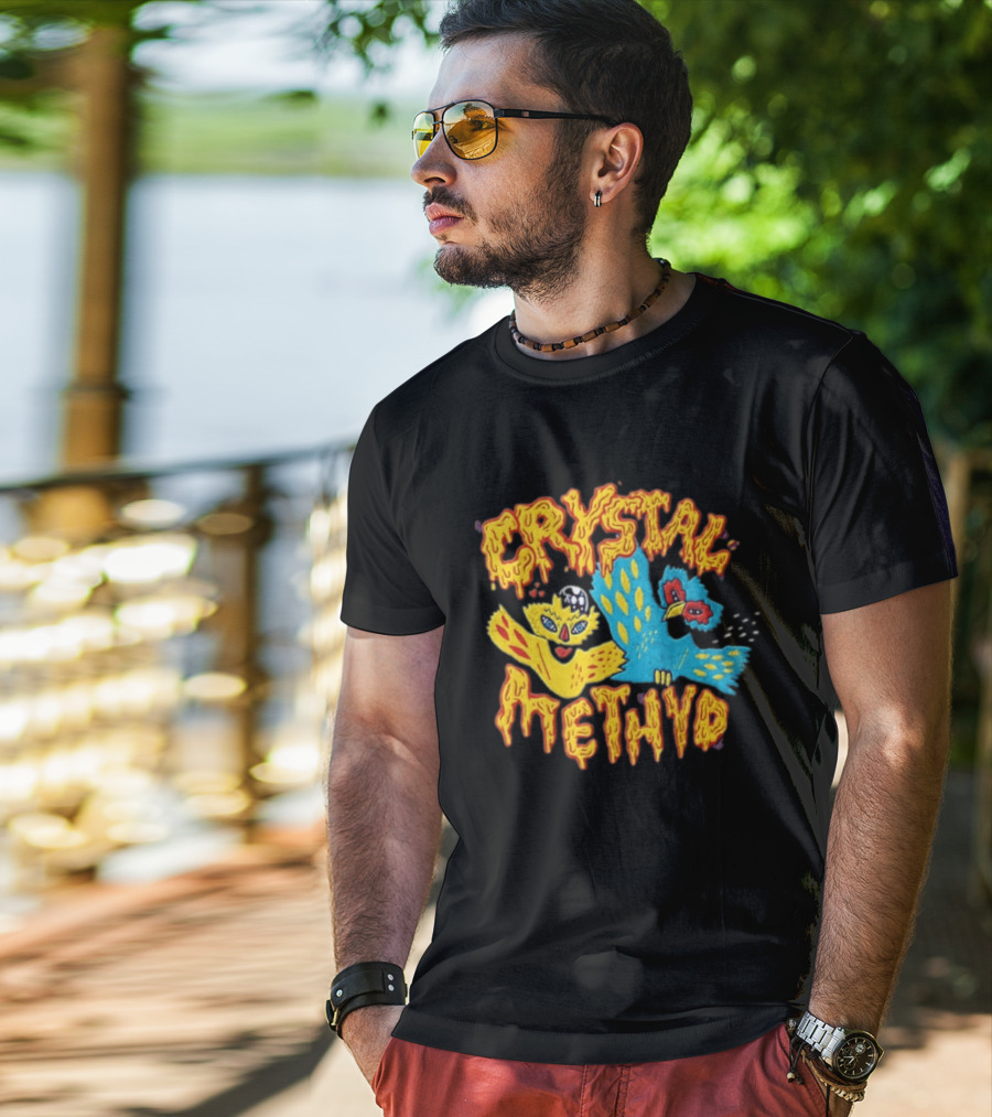 Crystal Methyd RuPaul Drag Race Bird Characters T-Shirt