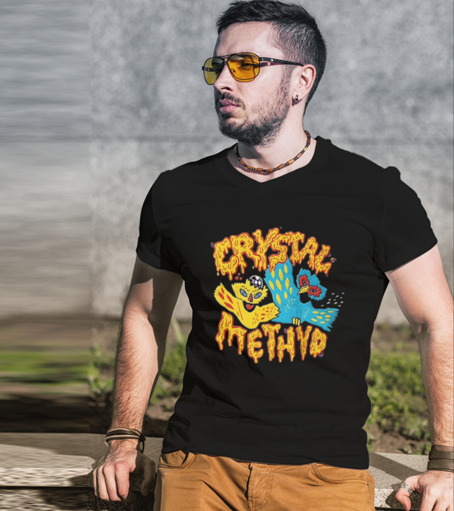 Crystal Methyd RuPaul Drag Race Bird Characters T-Shirt