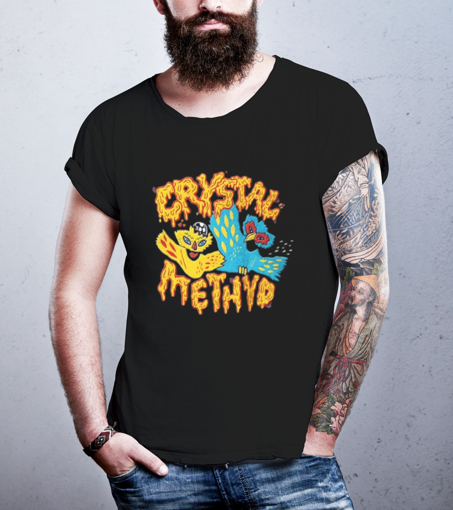 Crystal Methyd RuPaul Drag Race Bird Characters T-Shirt
