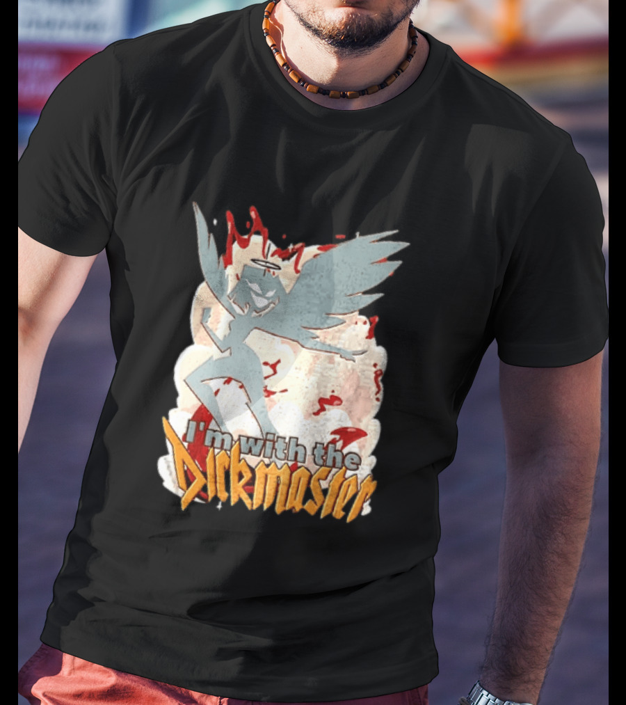I'm With The Dickmaster Lute Hazbin Hotel Winged T-Shirt