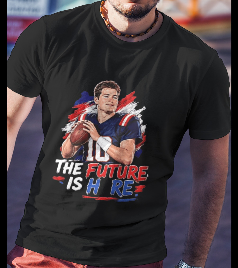 Mac Jones New England Patriots The Future Is Here Football T-Shirt