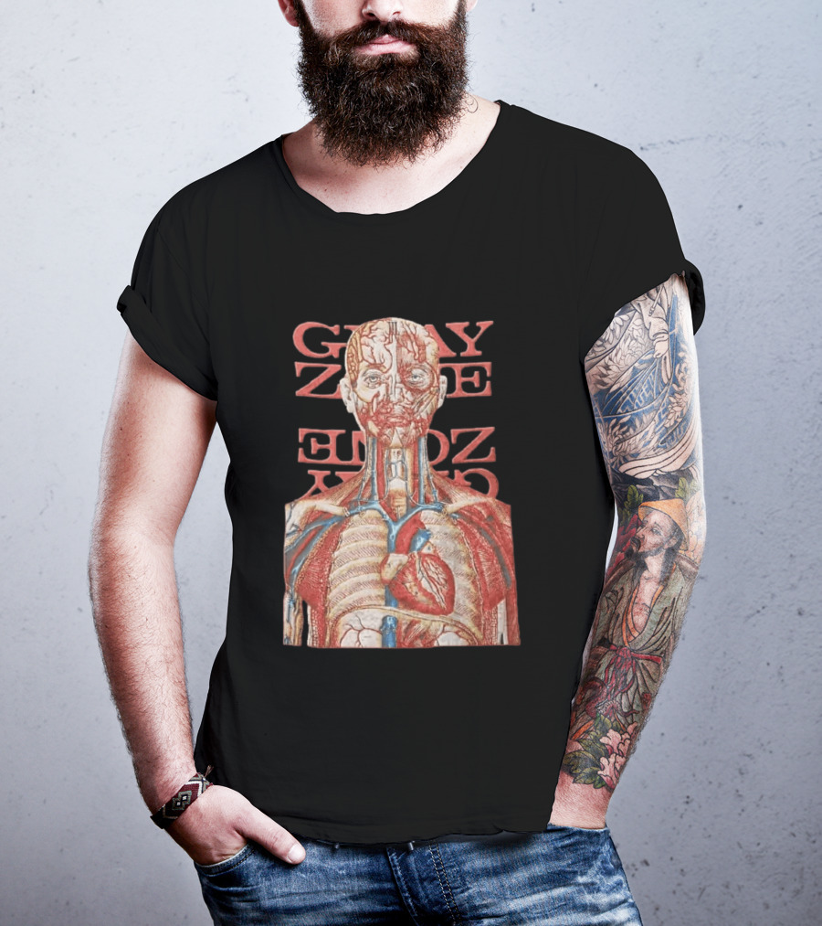 Gray Zone Anatomy Heart Illustration Adults Medical Revolutionize T-Shirt
