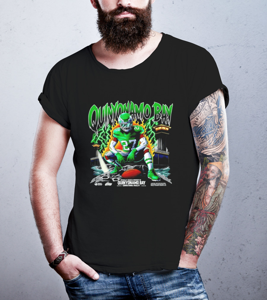 Quinyon Mitchell Quinyonamo Bay Philadelphia Eagles 27 Football T-Shirt