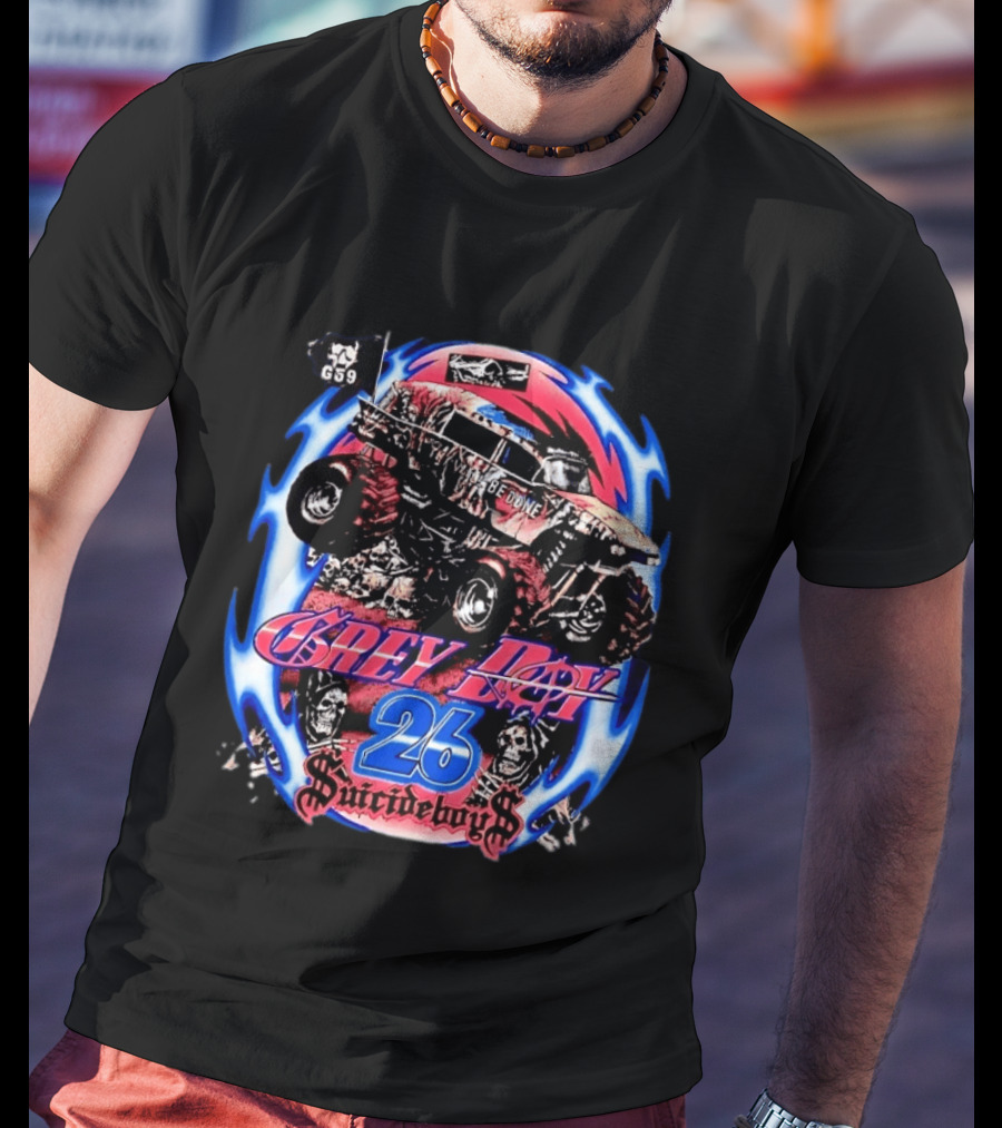 Suicideboys Grey Day 26 Monster Truck Thy Will Be Done G59 T-Shirt