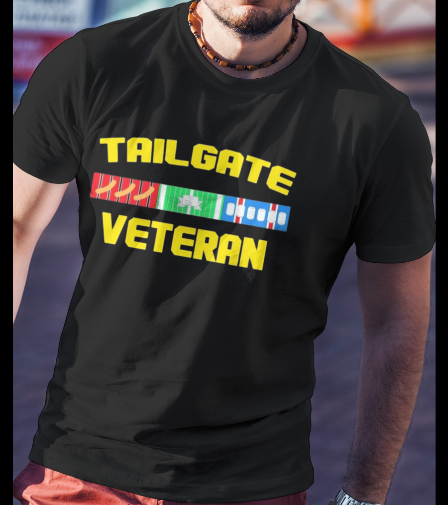 Tailgate Veteran Grilling Football Fanatic T-Shirt