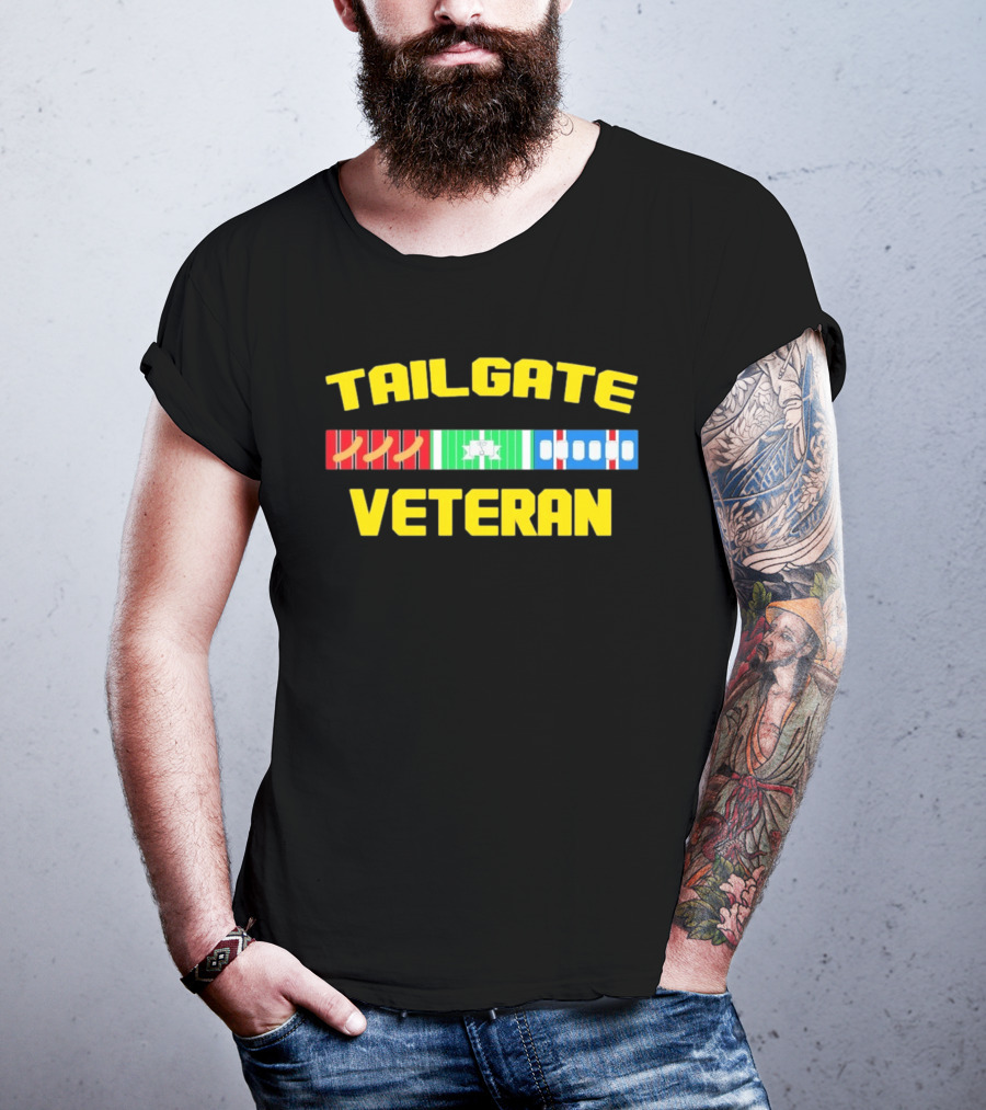 Tailgate Veteran Grilling Football Fanatic T-Shirt