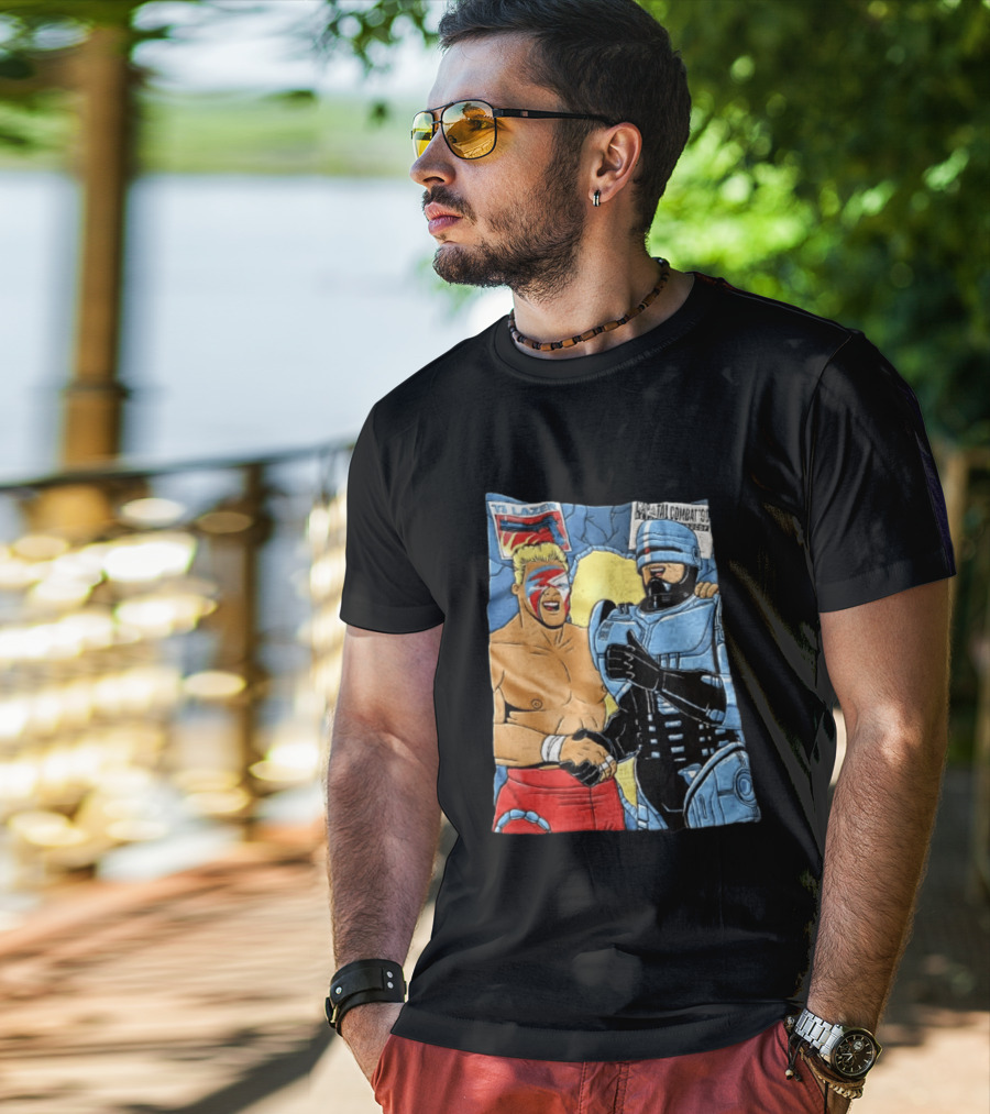 Ultimate Warrior TJ Lazer Robocop Capital Combat 90 T-Shirt