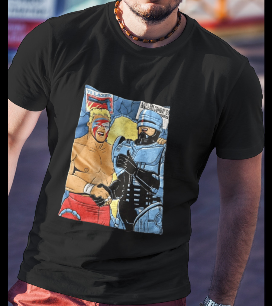Ultimate Warrior TJ Lazer Robocop Capital Combat 90 T-Shirt