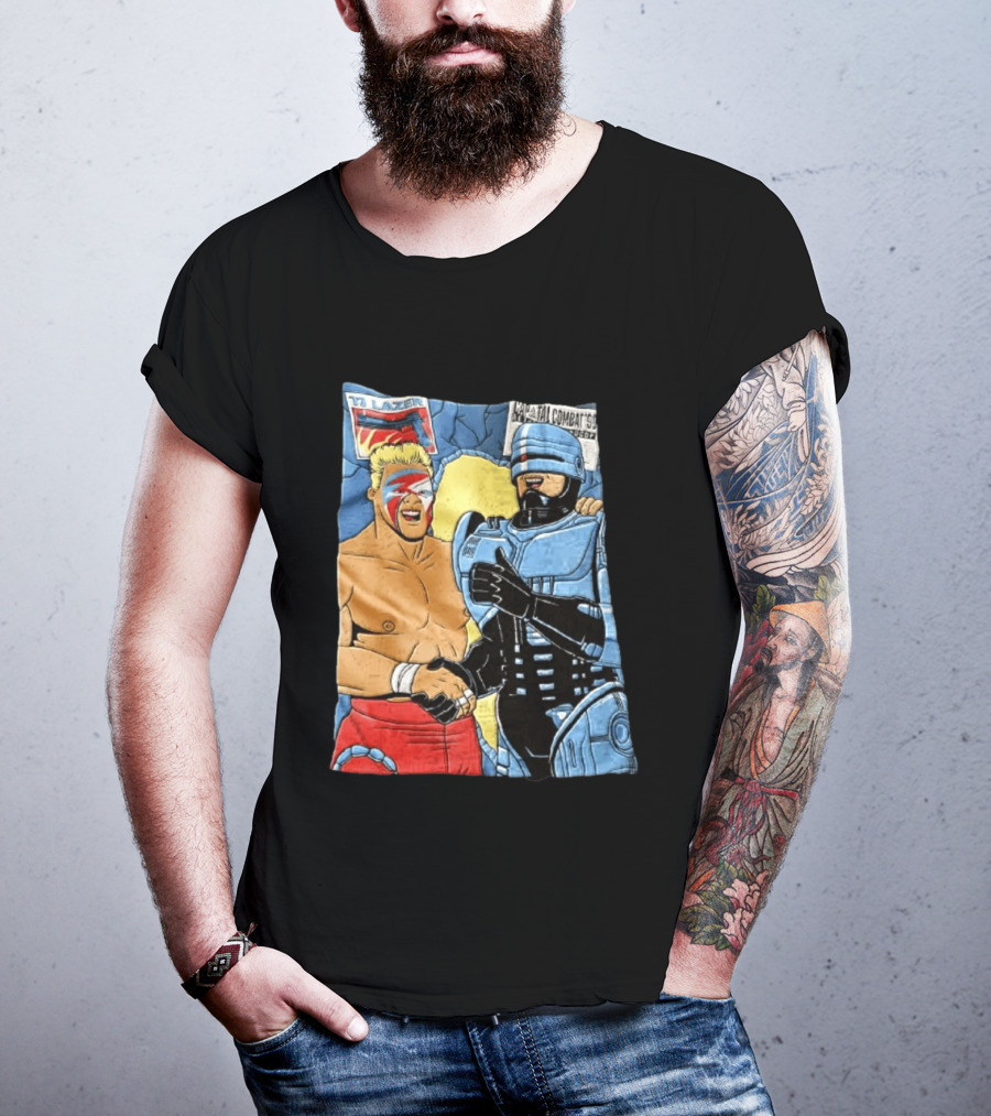 Ultimate Warrior TJ Lazer Robocop Capital Combat 90 T-Shirt